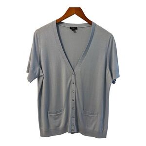 Talbots Soft Blue Knit Cardigan